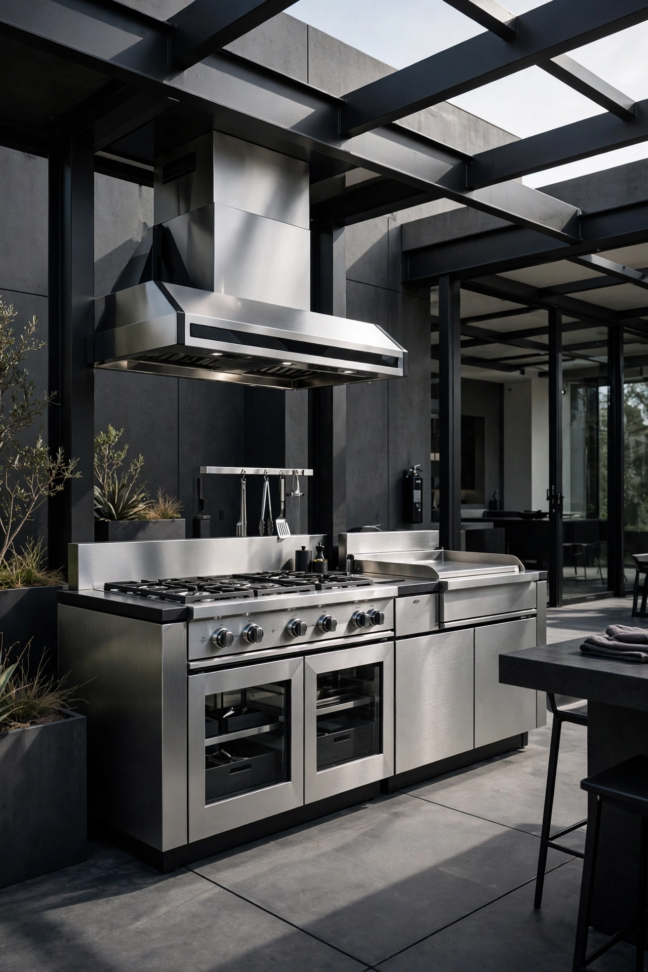 Modern Stainless Steel Power-Stations