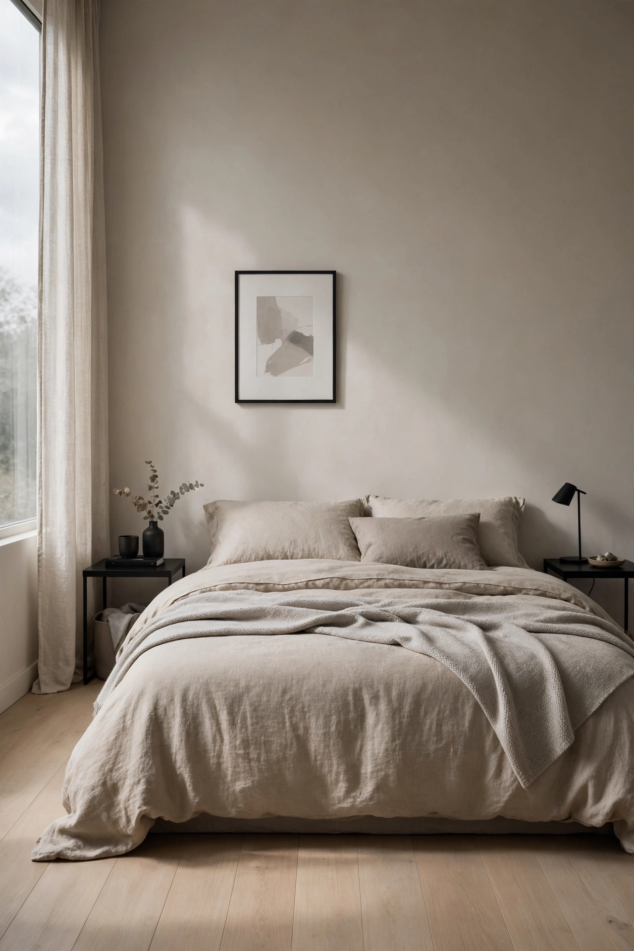 Monochrome Greige and Natural Linen