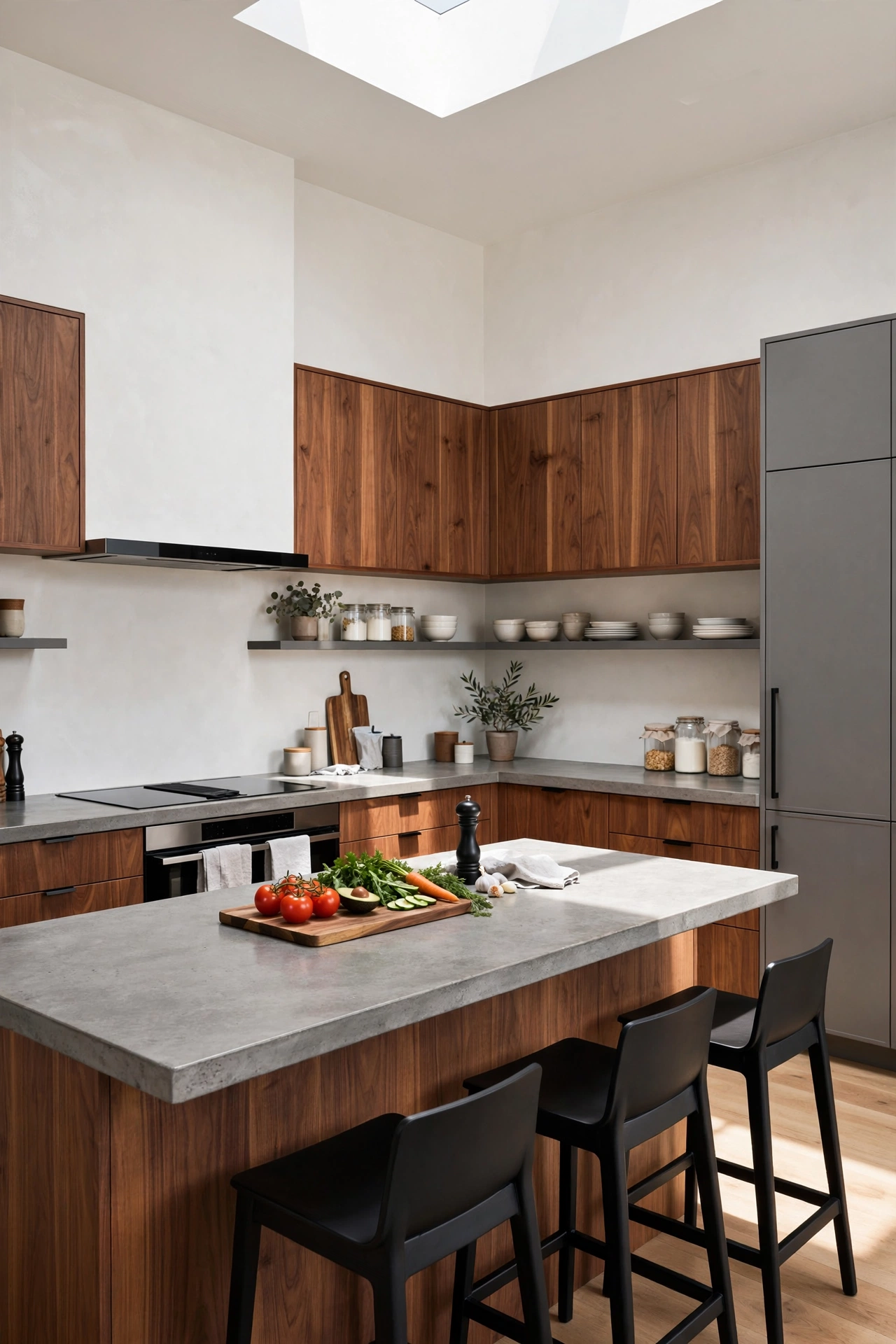 Organic Warmth: Pairing Walnut with Quartz Surfaces