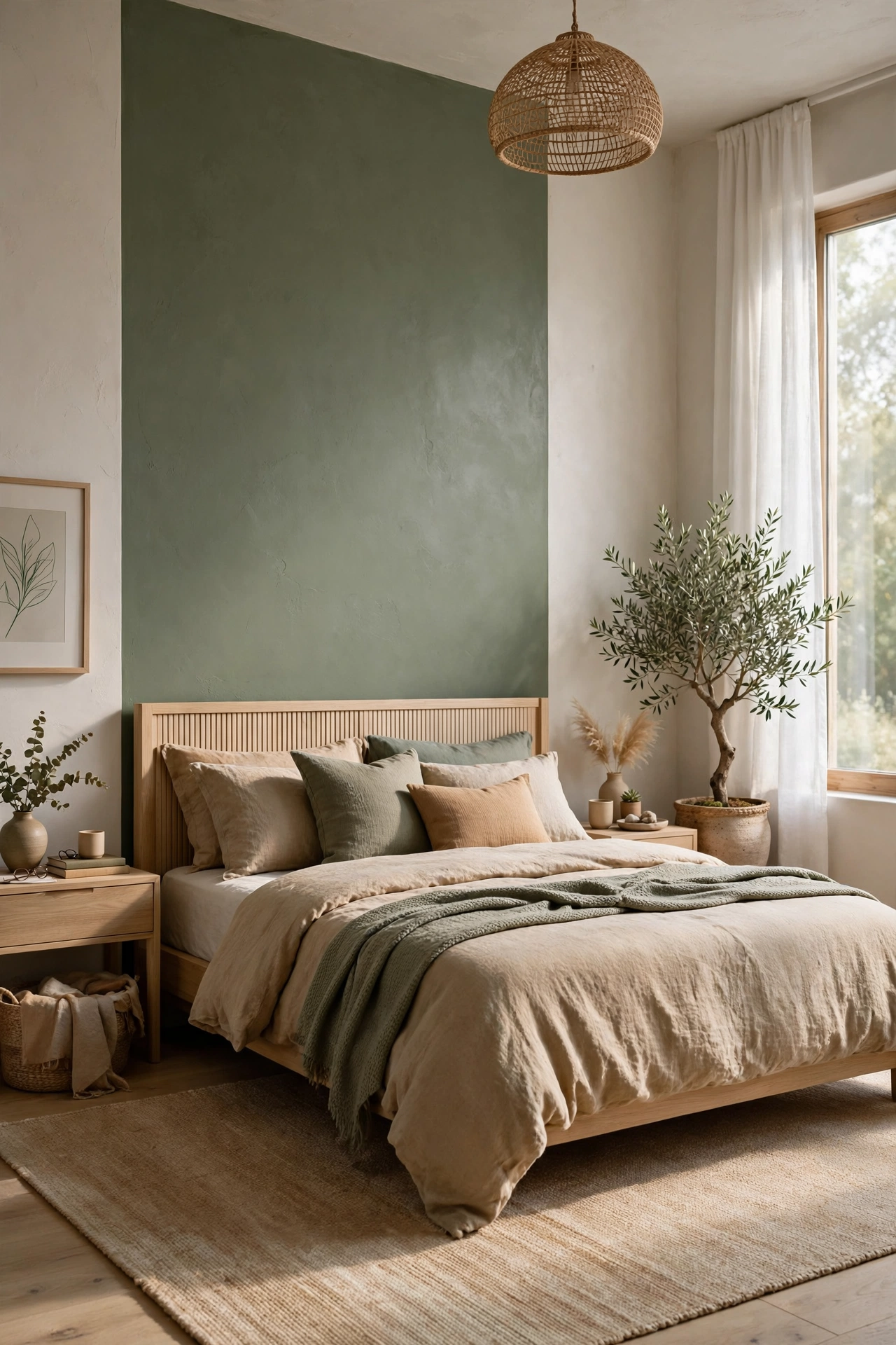 Serene Sage and Sandy Beige