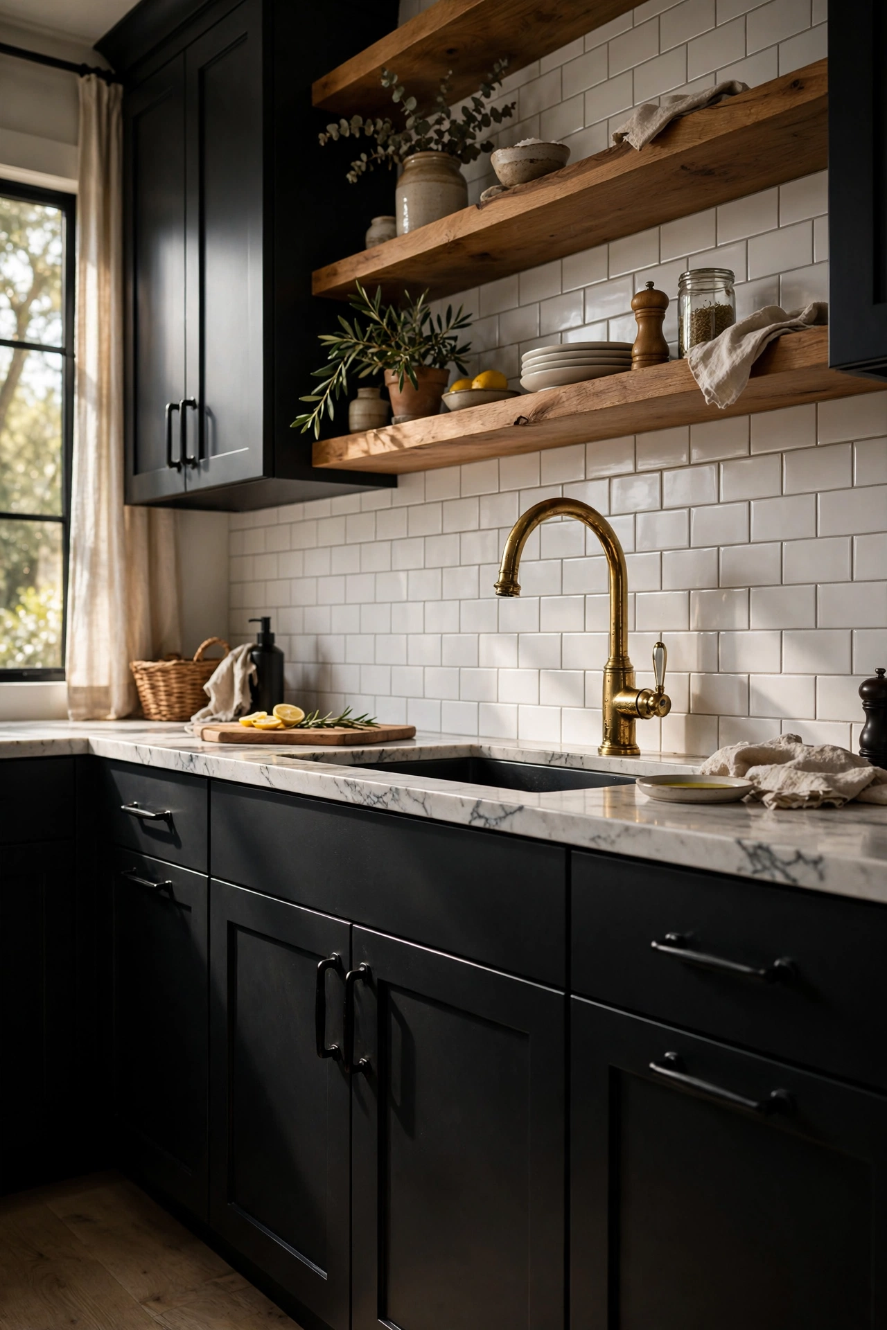 The Timeless Appeal of Brass and Matte Black