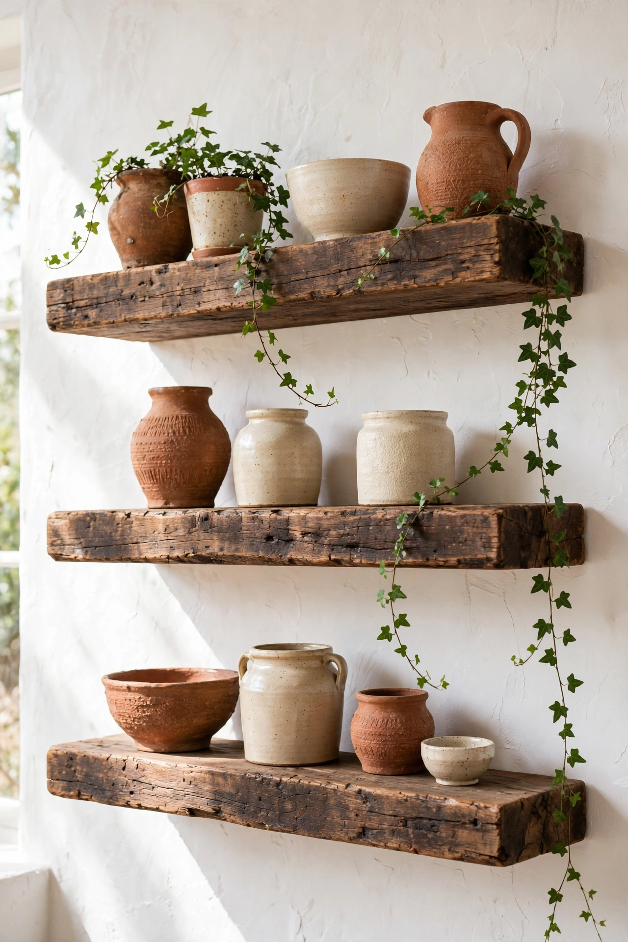 Boho-Chic Open Shelving
