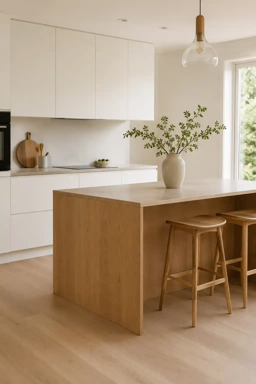 Scandinavian Serenity with Light Oak