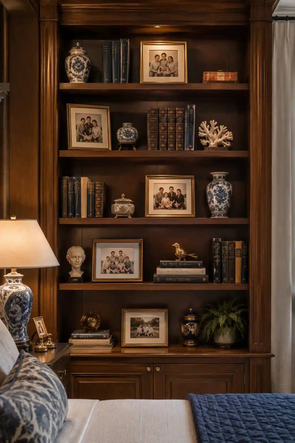 Curated Built-in Bookshelf Displays