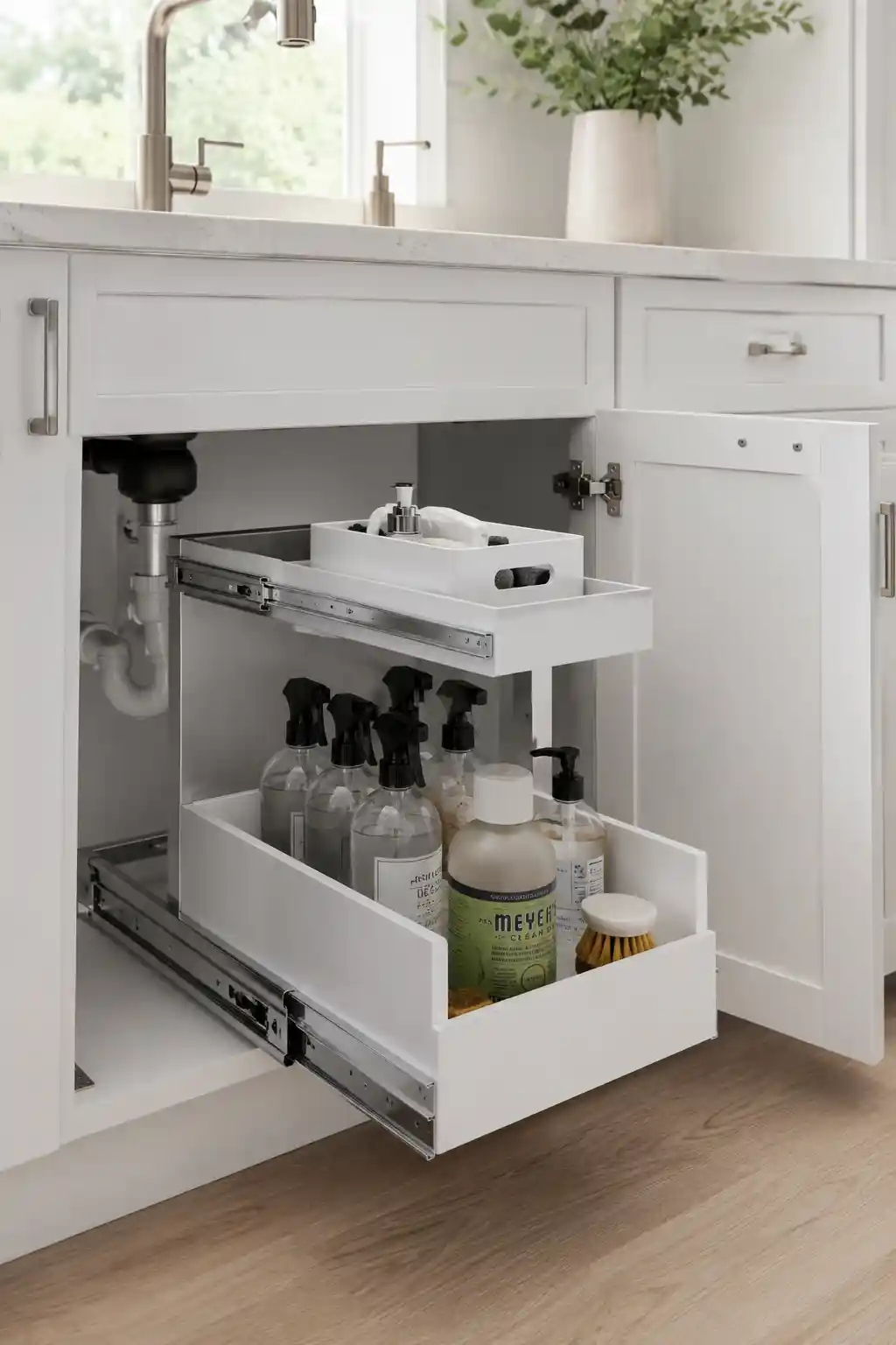 Ergonomic Pull-Out Sliding Drawers