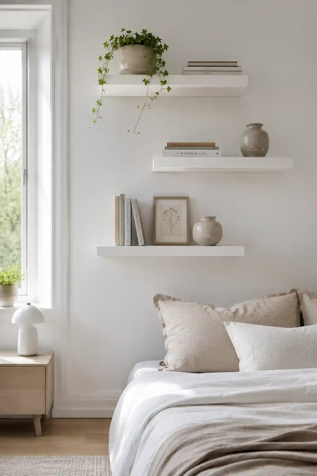 Airy Floating Wall Shelves
