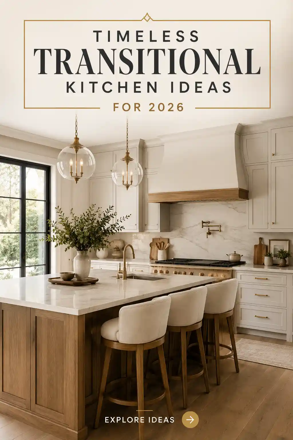 16 Timeless Transitional Kitchen Ideas for 2026