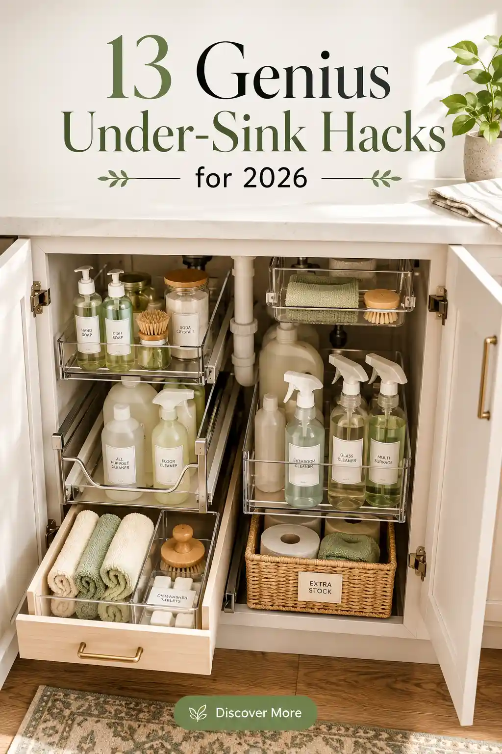 13 Under Kitchen Sink Organization Ideas 2026 for a Clutter-Free Home