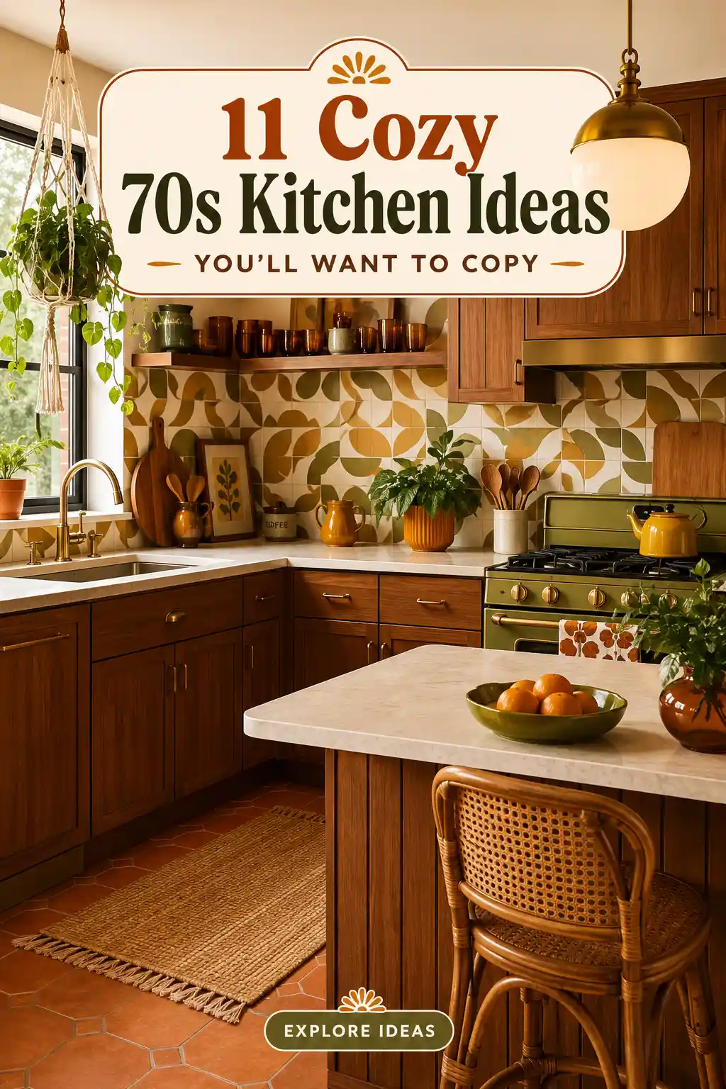 11 Warm and Cozy 70s Kitchen Decor Ideas for a Retro Vibe