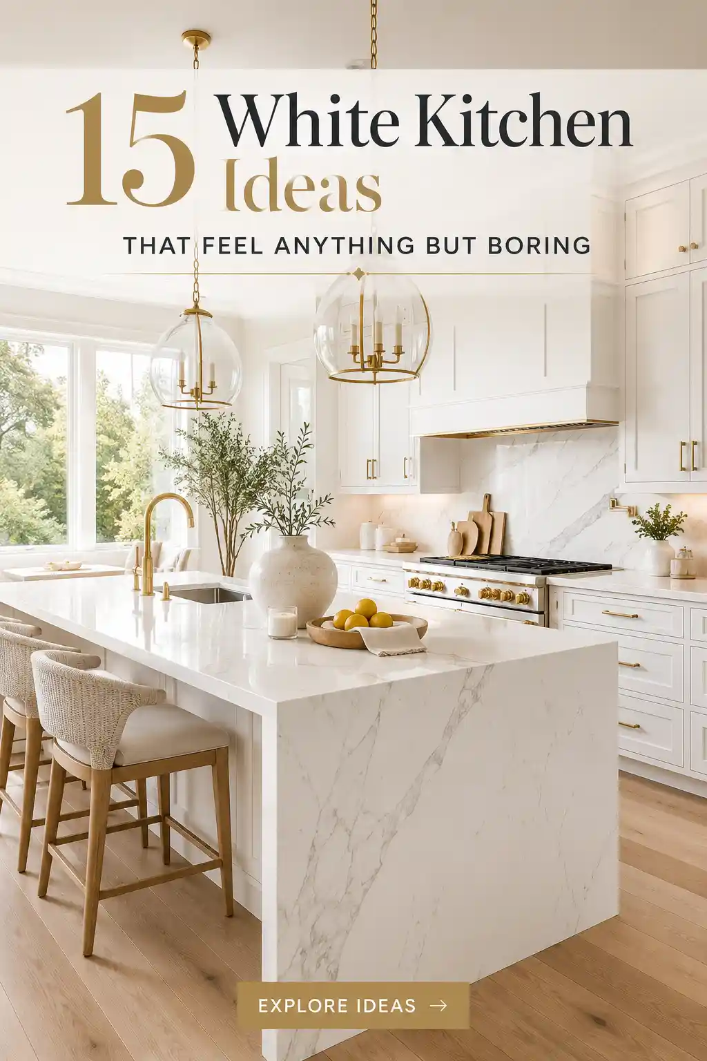 15 Stunning White Cabinets With White Countertop Kitchen Ideas for 2026