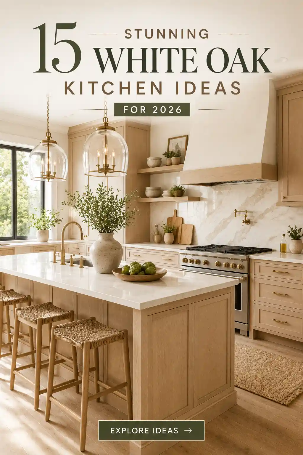 15 Stunning White Oak Kitchen Cabinet Ideas for 2026