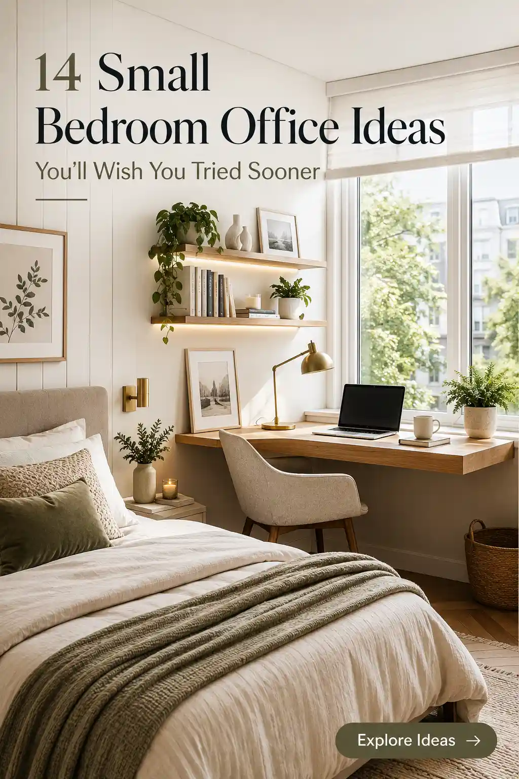 14 Clever Bedroom Home Office Ideas for Small Spaces