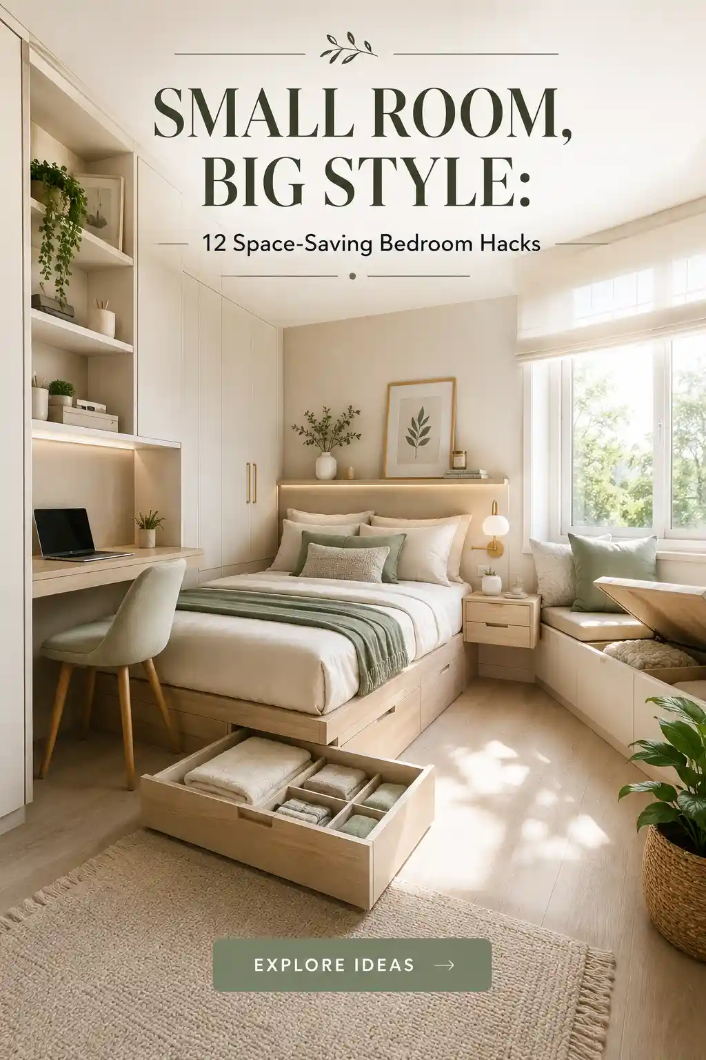12 Genius Bedroom Space Saving Ideas for a Clutter-Free Sanctuary