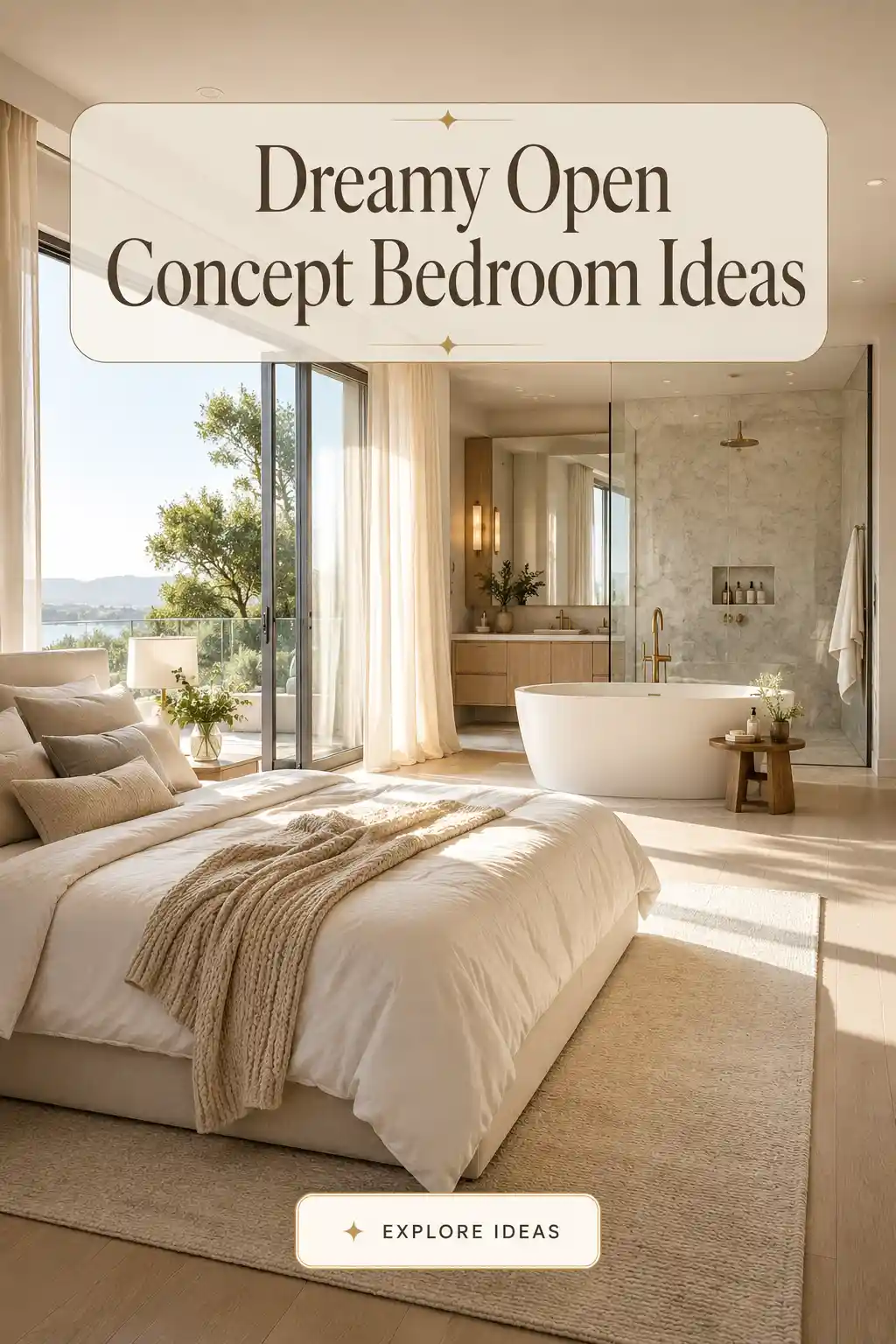 14 Stunning Open Concept Bedroom Ideas for a Spacious Feel