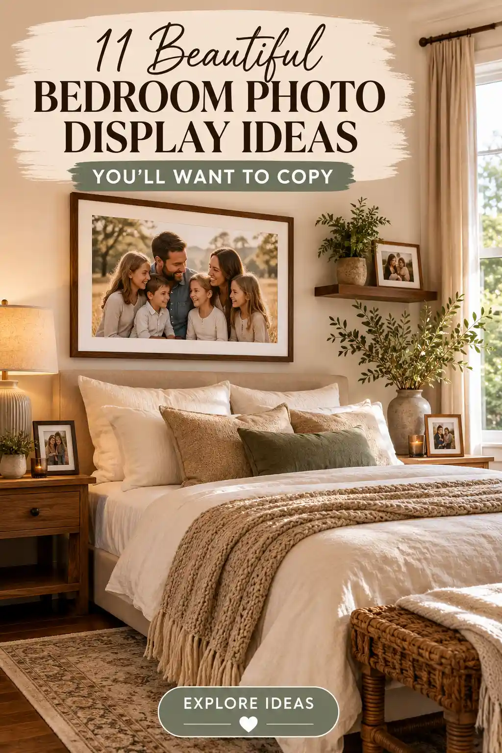 11 Stunning Ways to Display Family Photos in Your Bedroom