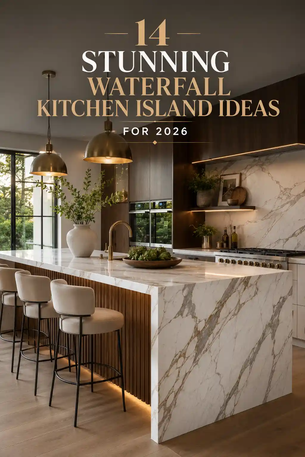 14 Stunning Waterfall Kitchen Island Ideas for 2026 to Elevate Your Home