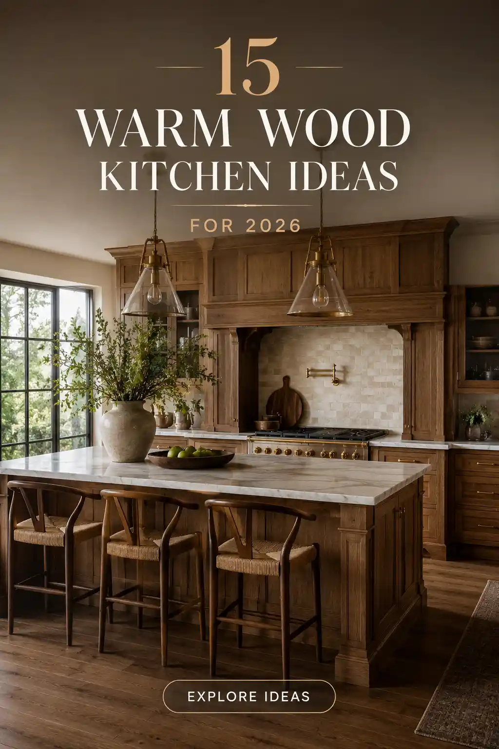 15 Warm Wood Kitchen Ideas for 2026 to Create a Soulful Home