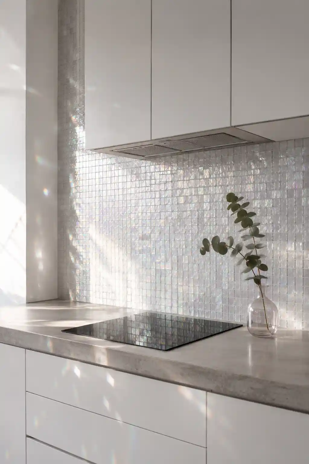Iridescent Glass Mosaics for Modern Flair