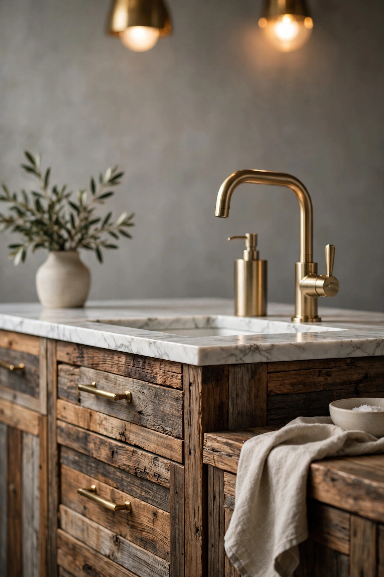 Blending Mixed Wood and Modern Metal Finishes