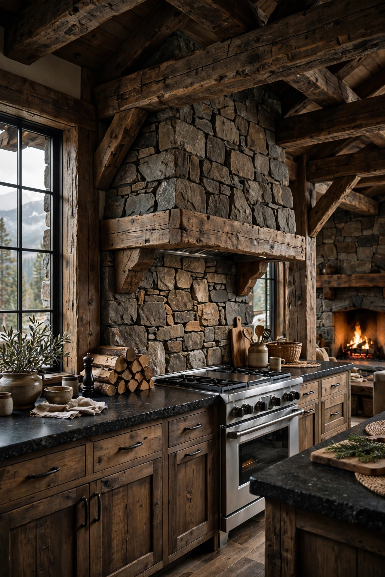 Rough-Cut Fieldstone Walls