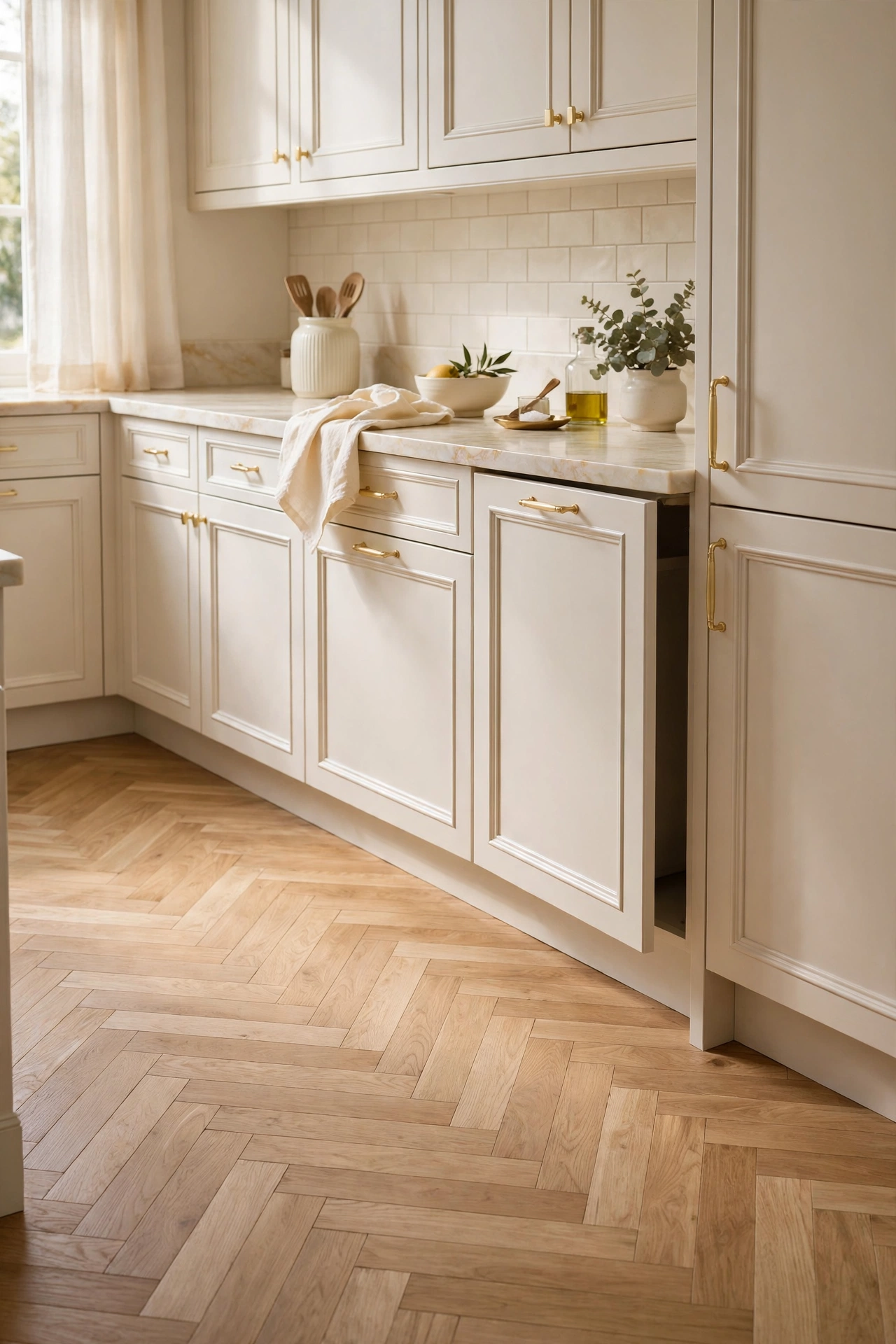 Herringbone Light Oak Flooring
