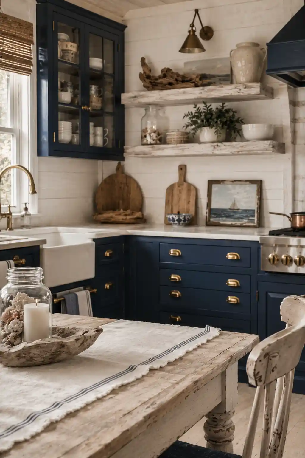 Deep Tones and Coastal Cottage Textures