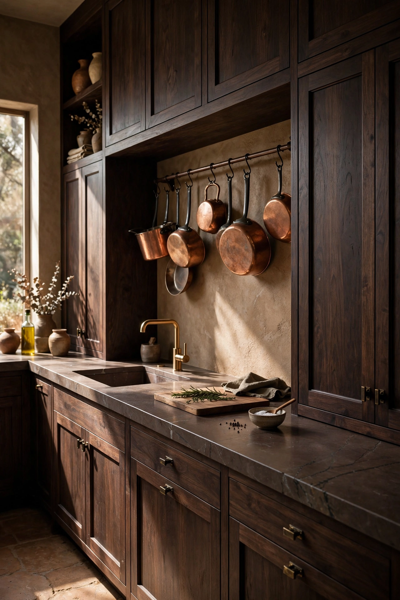 Grounding Earth-Toned Stone Countertops