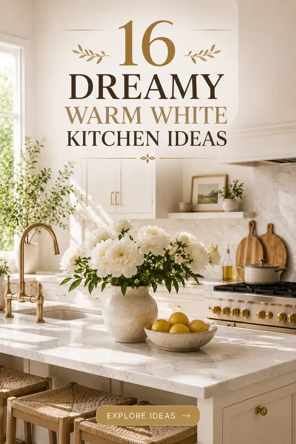 16 Timeless Warm White Kitchen Ideas for a Cozy Home