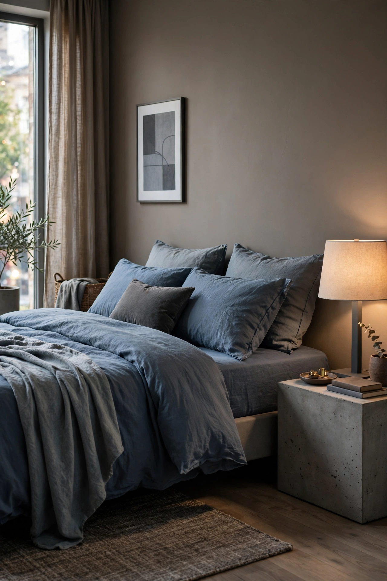 Classic Dusty Blue and Crisp White
