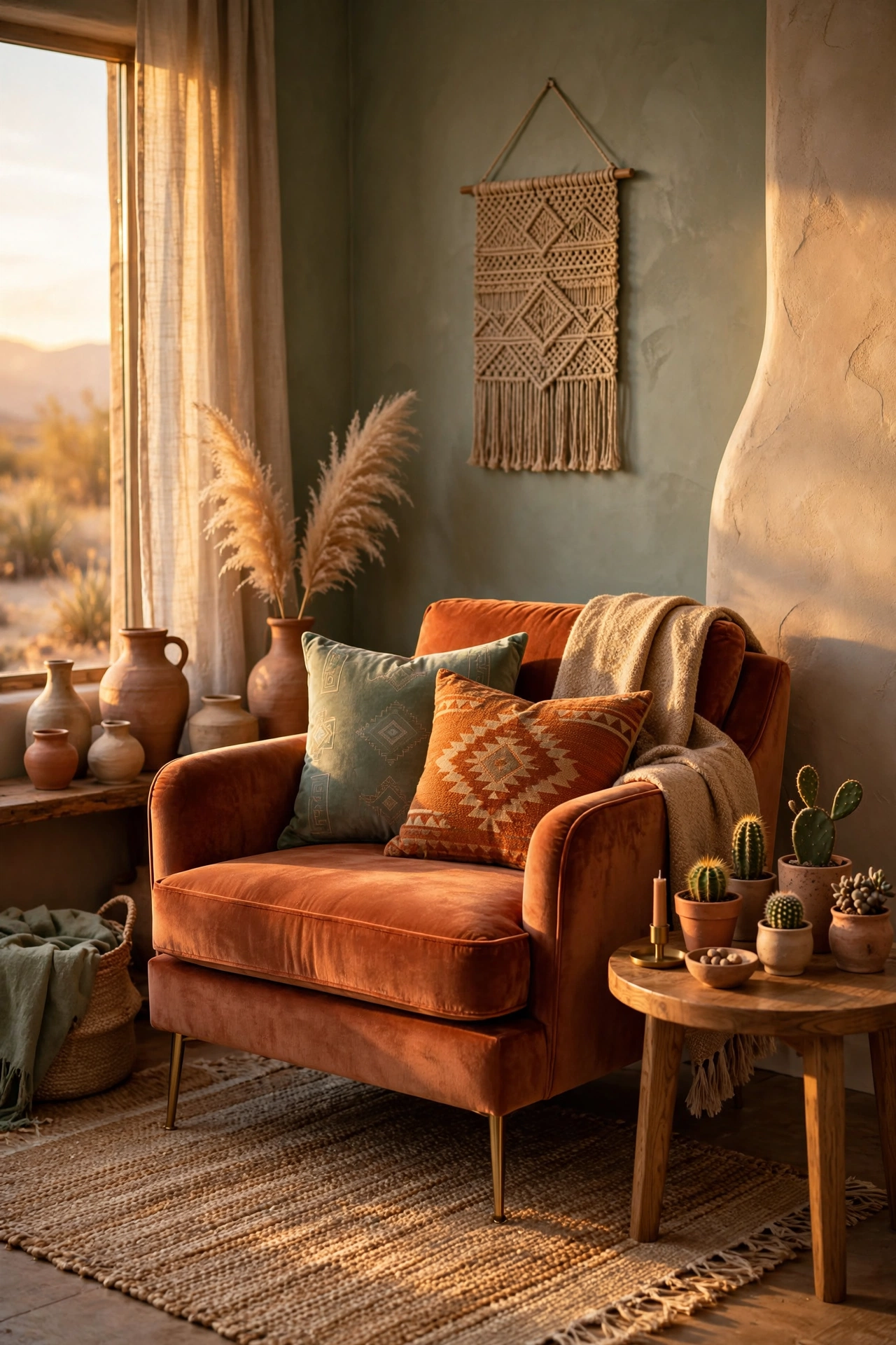 Layering Earthy Desert Tones
