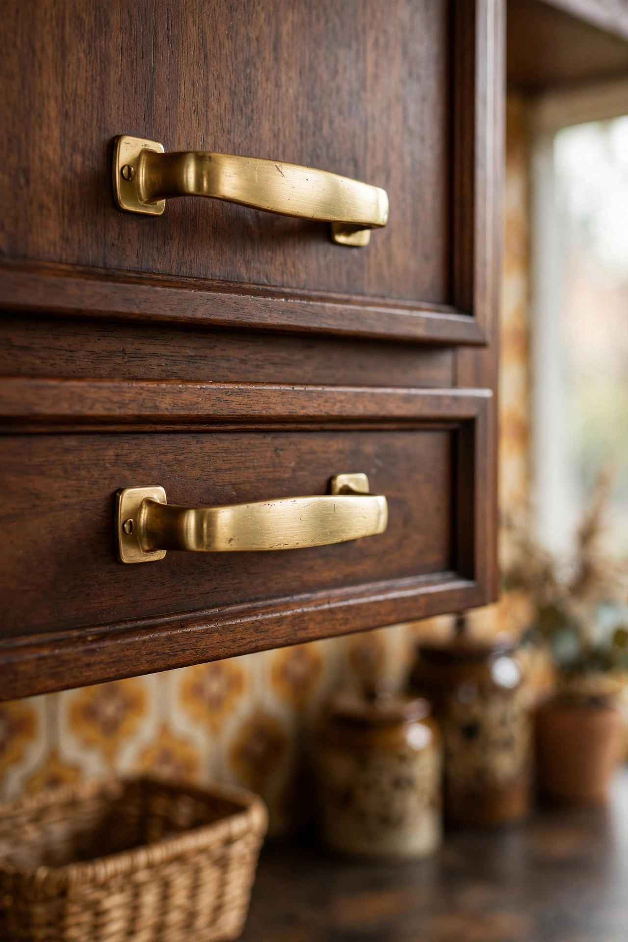 Swap Hardware for Brushed Brass