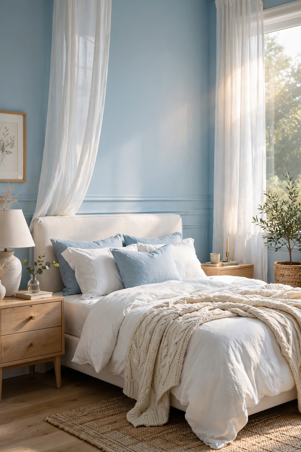 Airy Soft Sky Blue Walls
