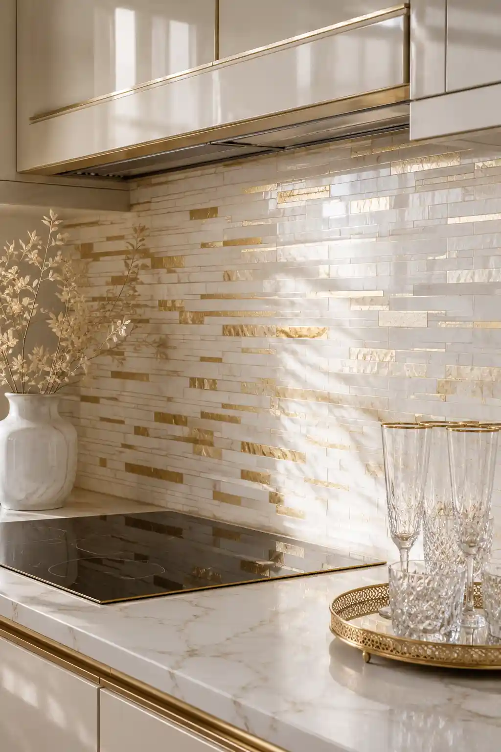 Metallic Accents and Gold Leaf Mosaics