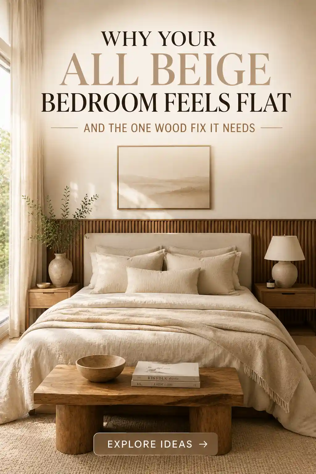 16 Warm Wood Ideas to Stop Your Beige Bedroom From Feeling Flat