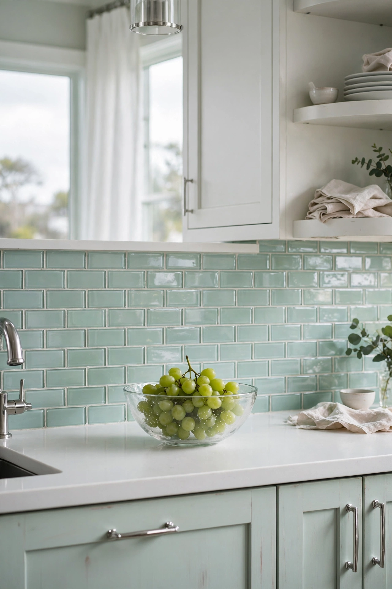 Refreshing Seafoam Green Glass