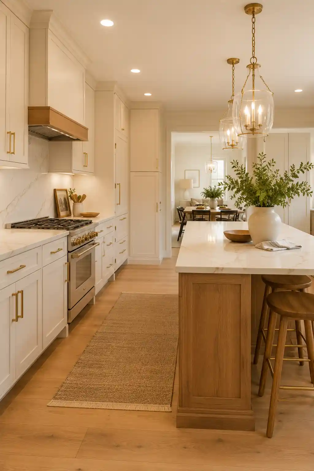 Soft Cream and Natural Oak Harmony