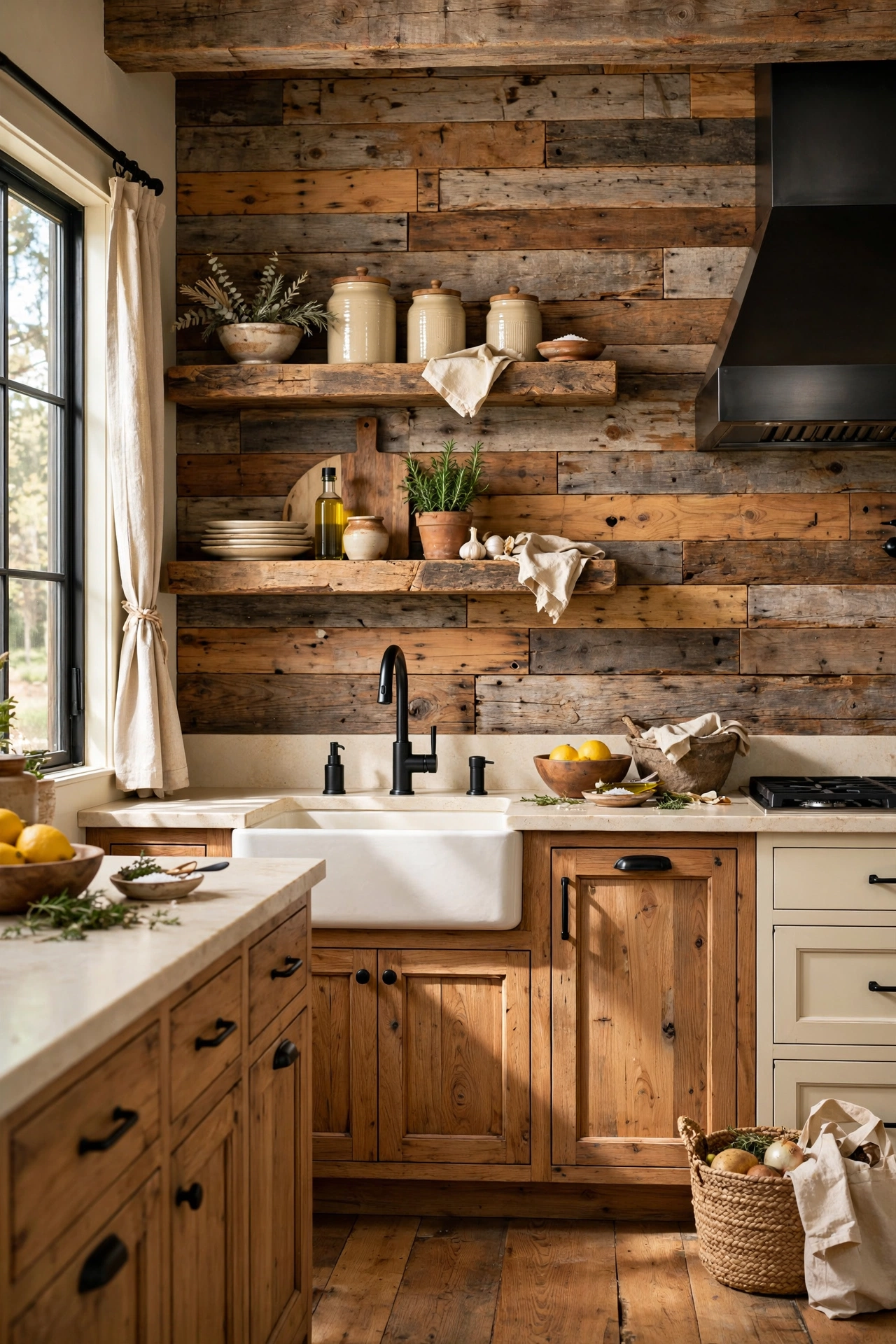 Reclaimed Wood Planks for Warmth