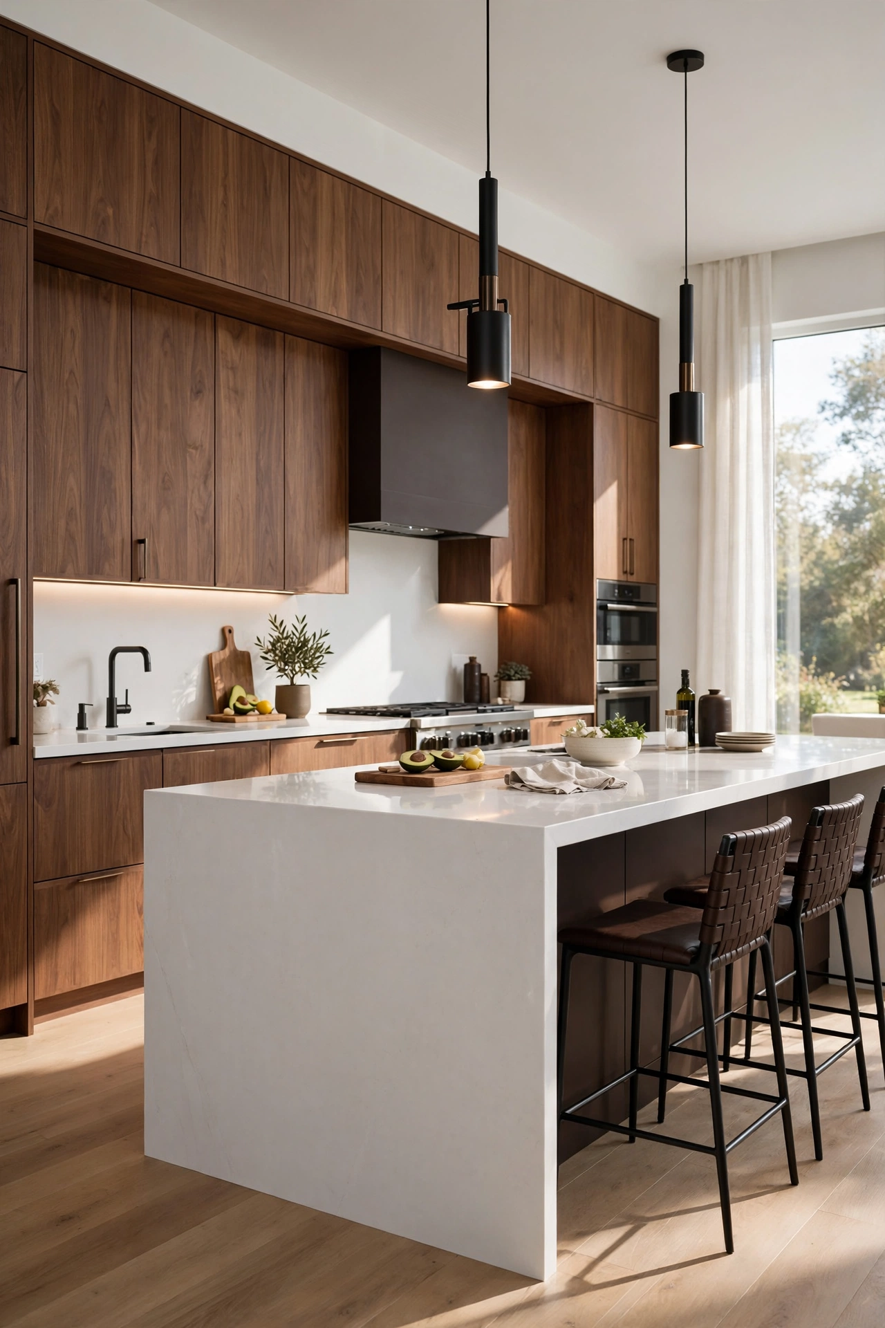 Bold Statements with Dark Walnut