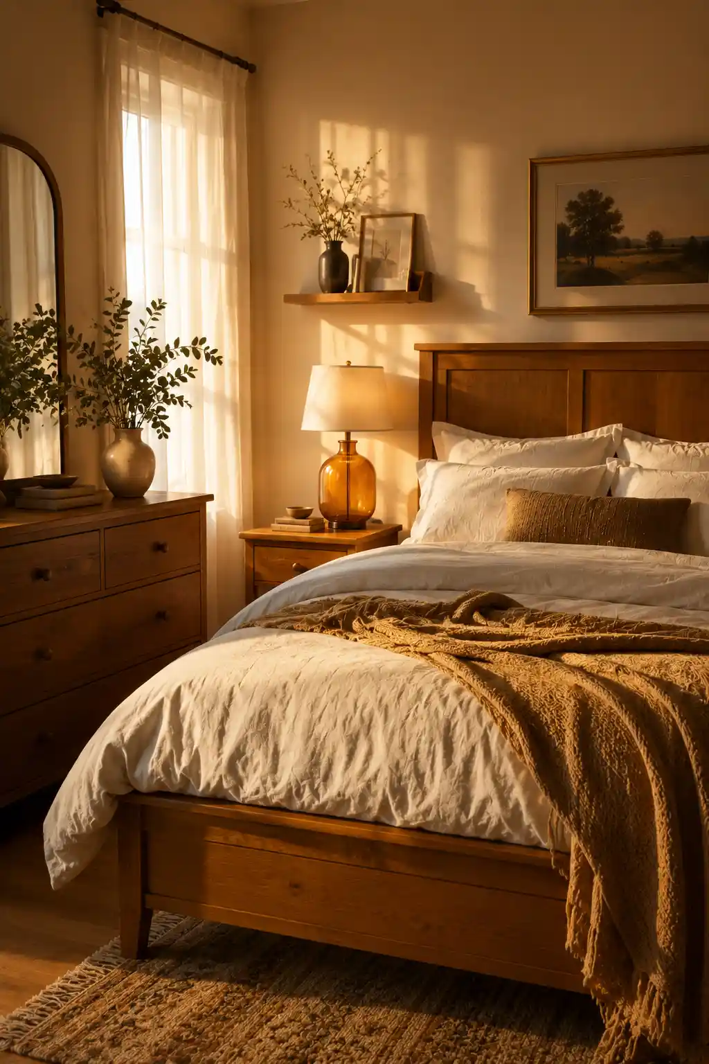 Amber Glow and Golden Oak