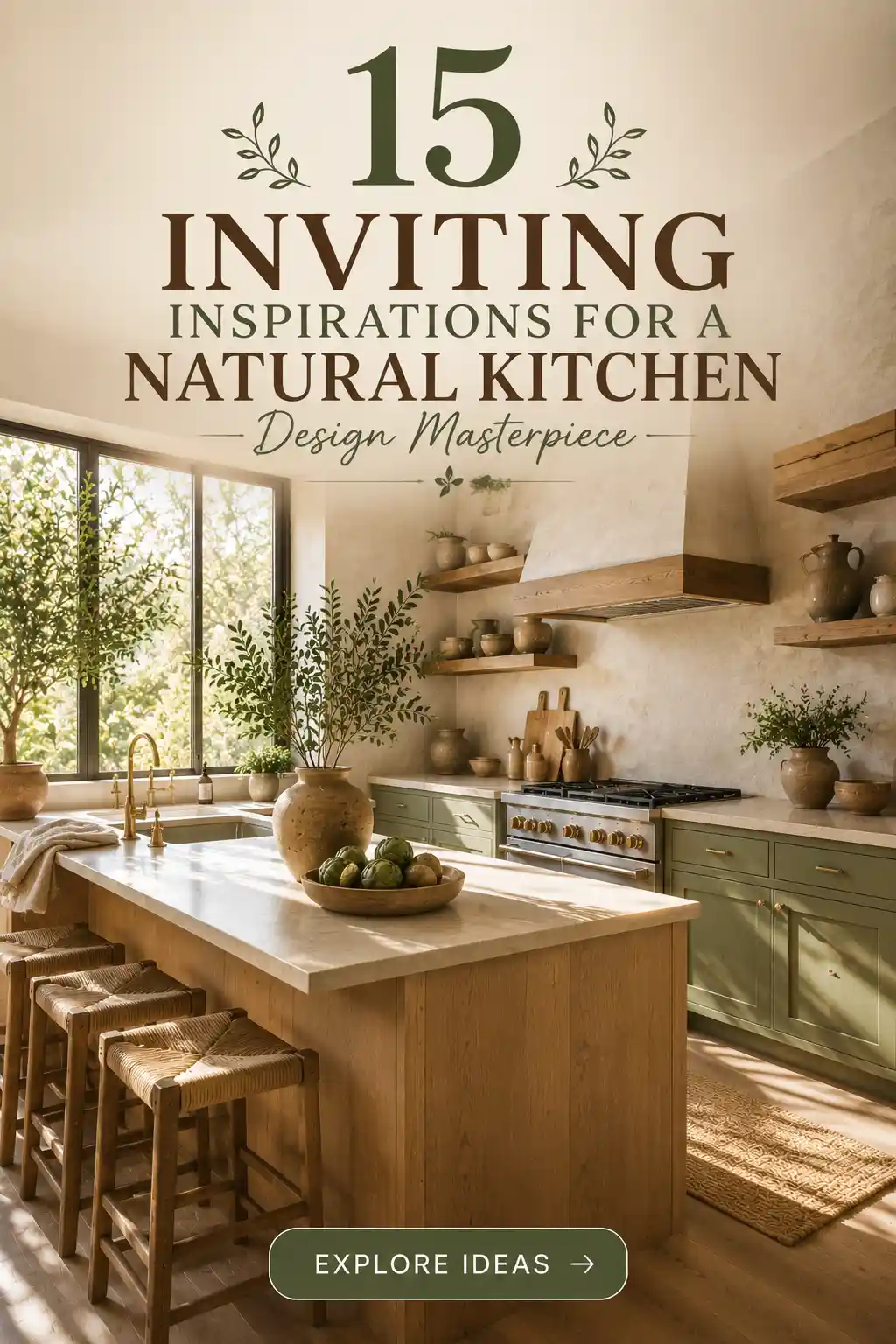 15 Breathtaking Ideas for a Natural Kitchen Design Masterpiece