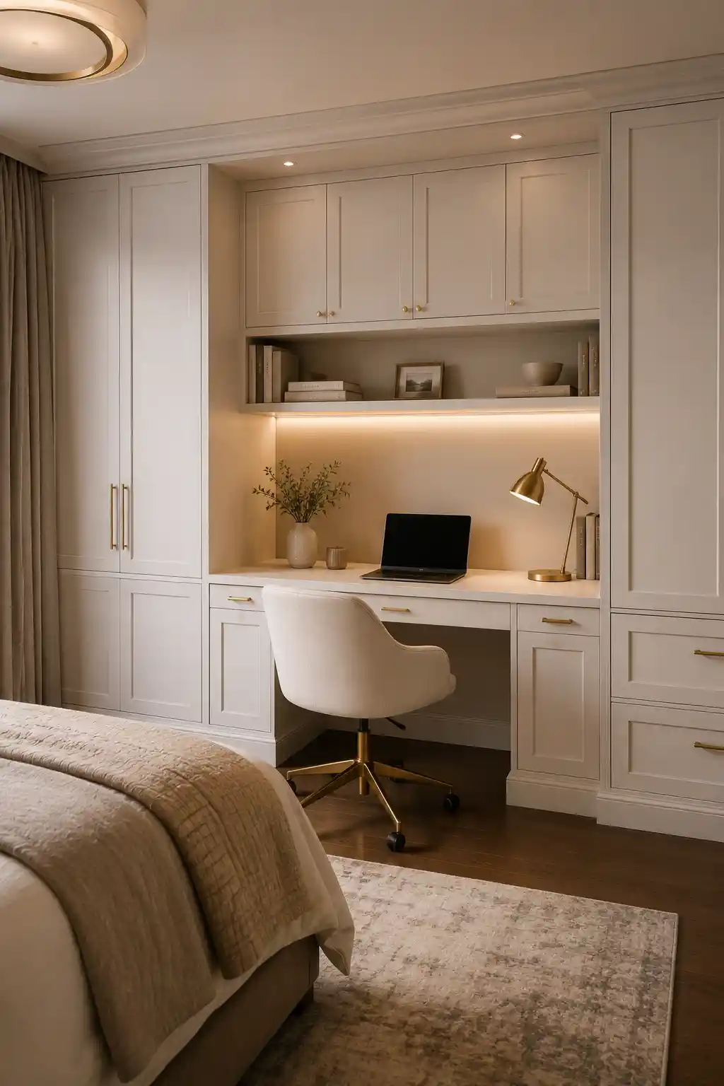Integrated Wardrobe-Desk Solutions