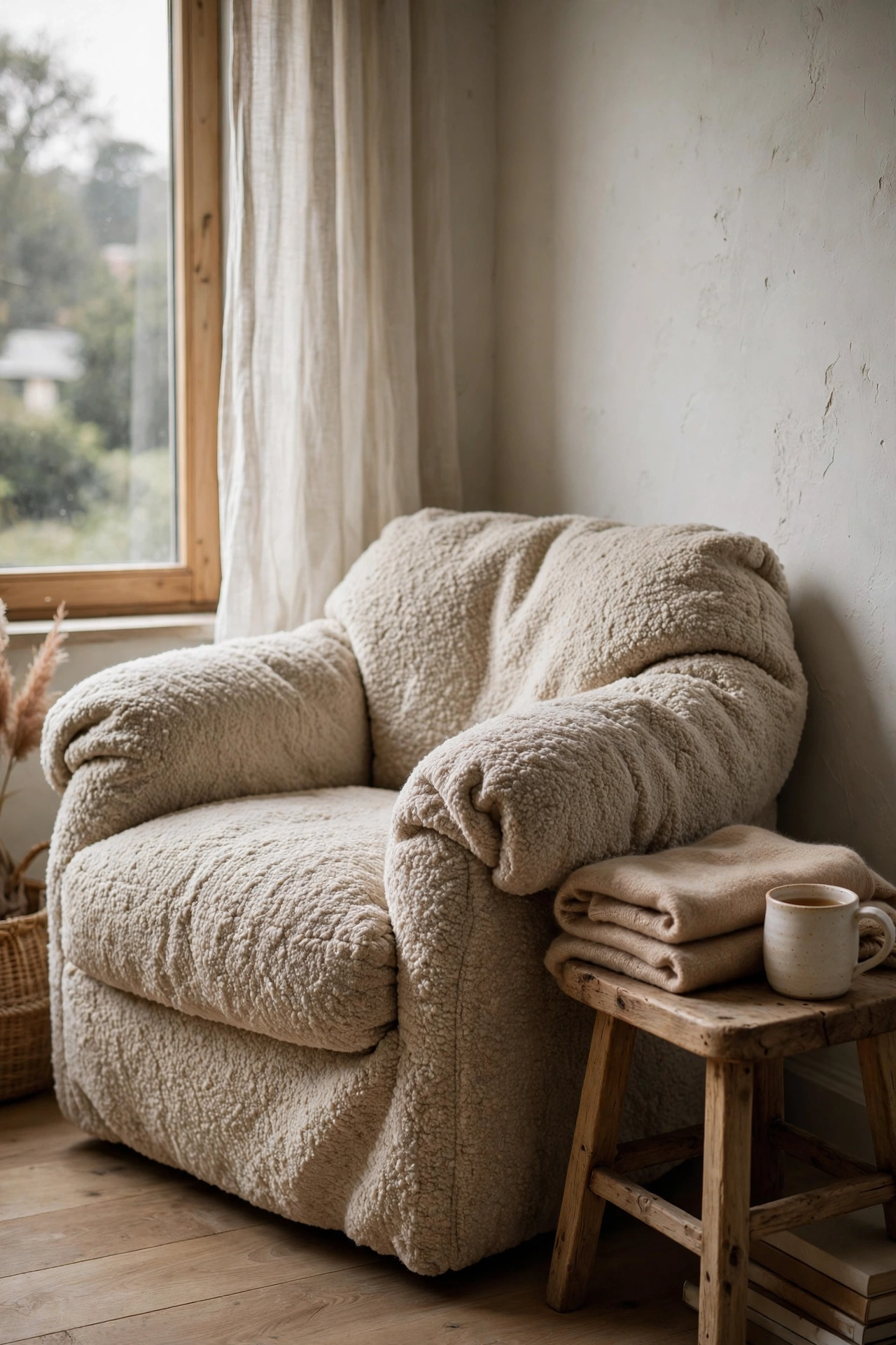 The Curated Neutral Reading Nook
