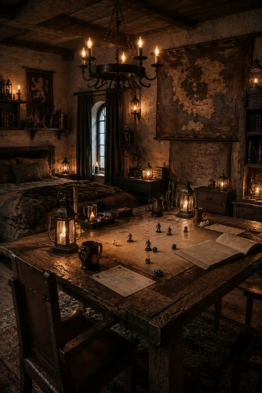 Rustic Tabletop Gaming Sanctuary