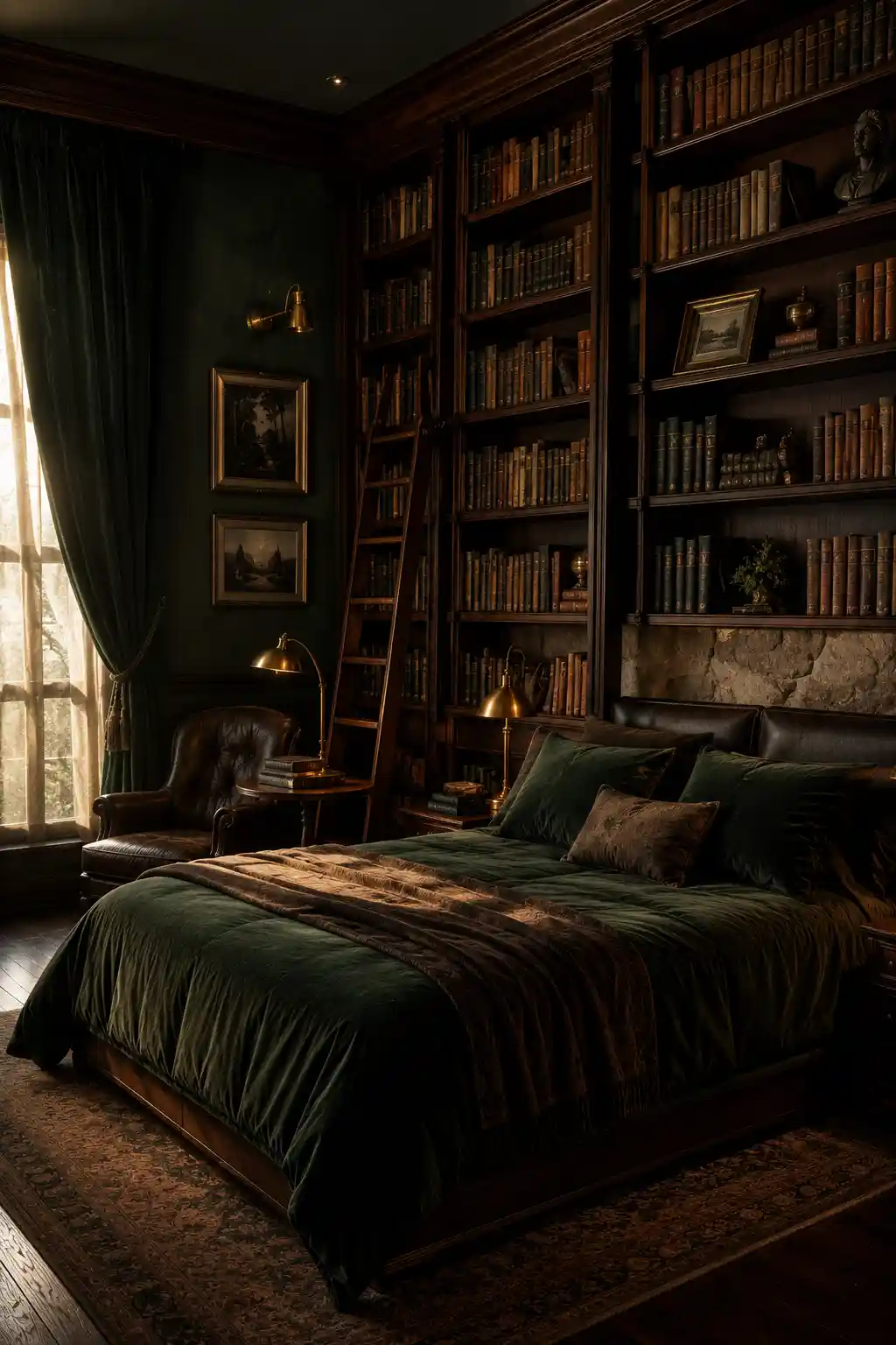 Cozy Magical Library Bedroom