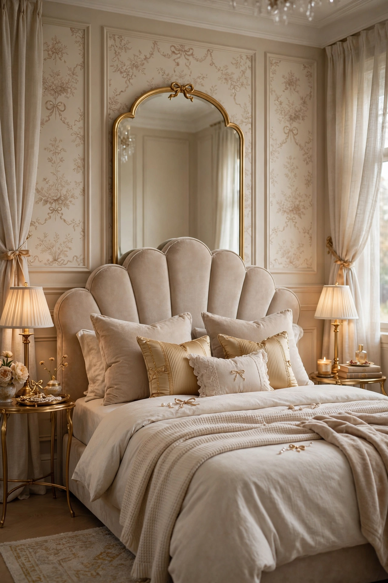 Scalloped Upholstered Headboards