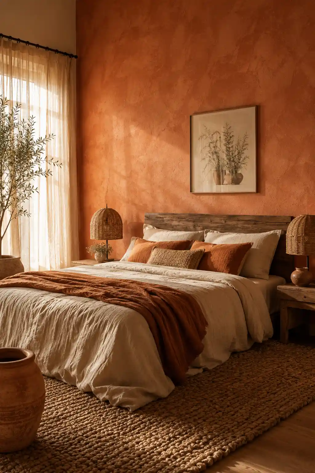 Terracotta Warmth and Raw Linen