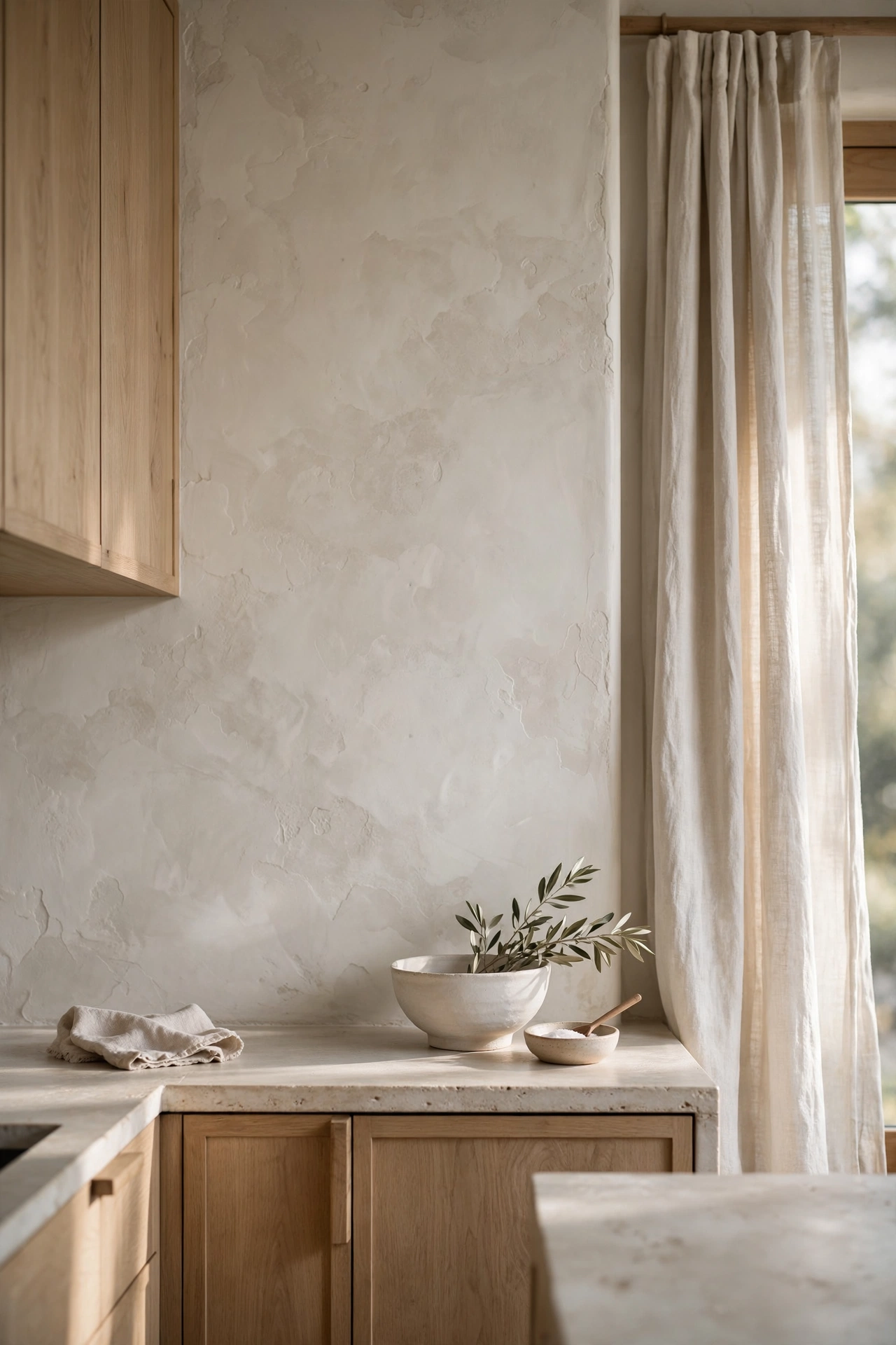 Minimalist Lime Wash Plaster