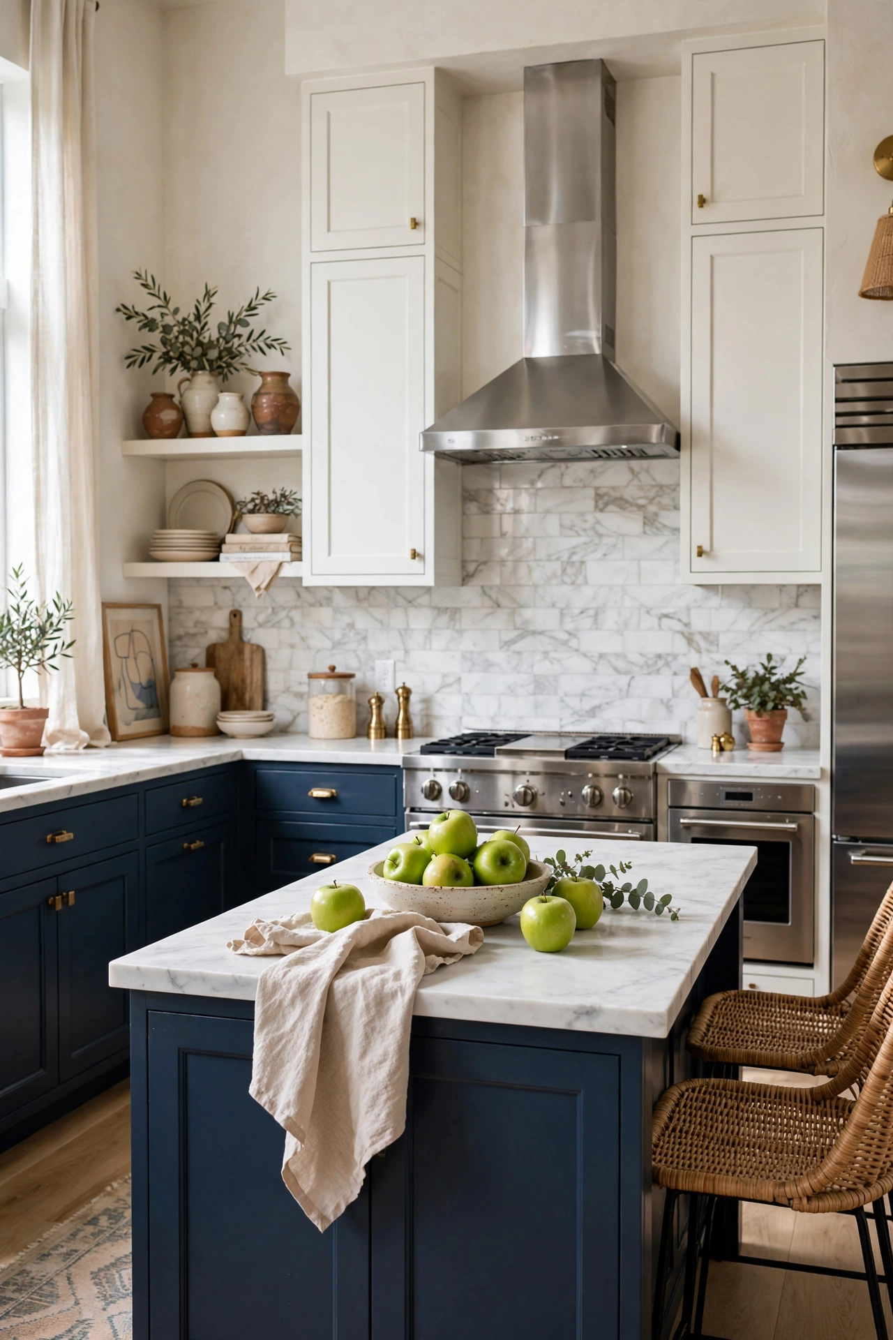 Dynamic Visuals with Two-Tone Cabinetry