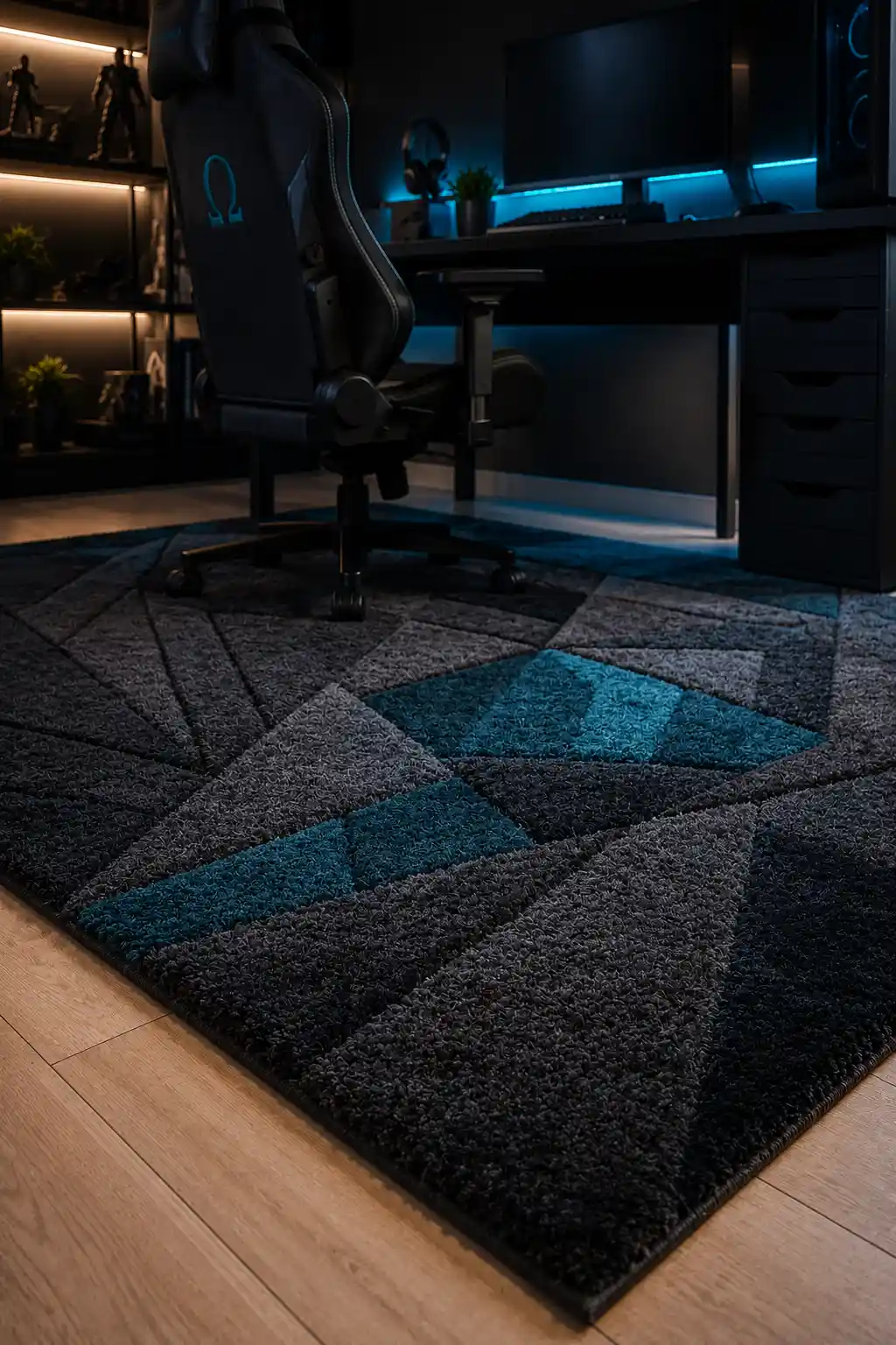 Textural Zoning with Area Rugs