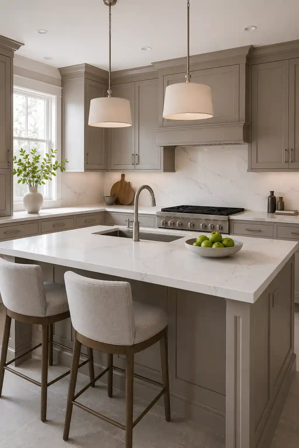 Understated Taupe and Quartz Sophistication